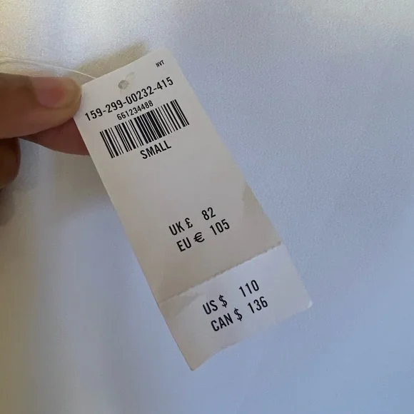 Abercrombie & Fitch Mixed Fabric Bubble Hem Midi Dress Size S - Sold out online! - Picture 9 of 9